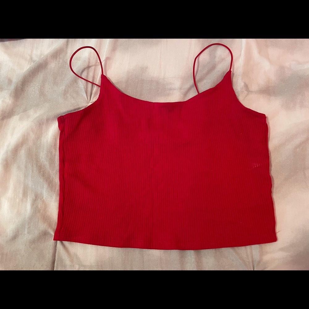 Red tank top